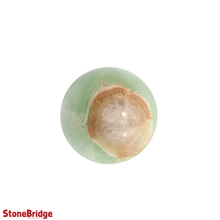 Pistachio Green Calcite Sphere from Stonebridge Imports