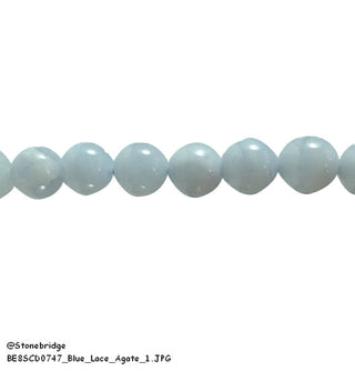 Blue Lace Agate Bead Strand from Stonebridge Imports