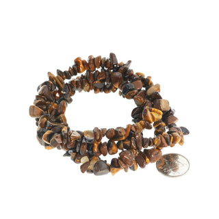 Tiger's Eye A Bead Strand 32" - 3-5mm Chip from Stonebridge Imports