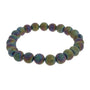Agate Druzy Electroplated Rainbow Round Bracelet - 8mm (Enhanced) from Stonebridge Imports