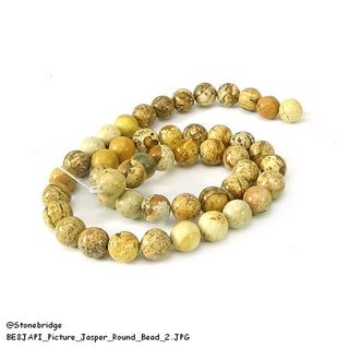 Picture Jasper Bead Strand 15" - 8mm from Stonebridge Imports