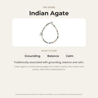 Indian Agate Bracelet - 2-3mm from Stonebridge Imports