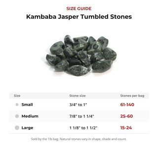 Kambaba Jasper Tumbled Stones from Stonebridge Imports