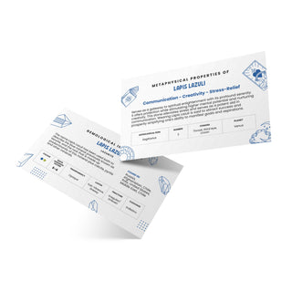 Stone Meaning Cards - Lapis Lazuli - 10 Pack from Stonebridge Imports