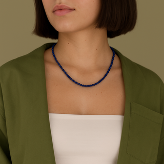 Lapis Lazuli Bead Necklace - 2-3mm from Stonebridge Imports