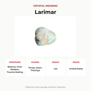 Larimar Tumbled Semi-Polished #1 - 3 Pack from Stonebridge Imports