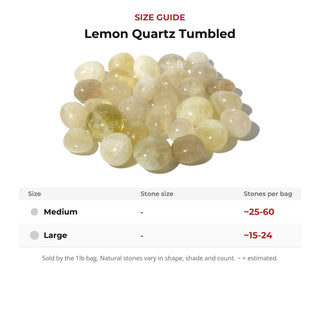 Lemon Quartz Tumbled from Stonebridge Imports