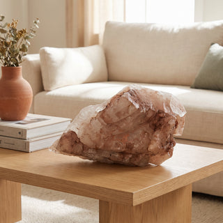 Pink Elestial Quartz U#8 - 17 3/4" from Stonebridge Imports