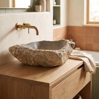 Soapstone Sink Unique #3 - 19" Wide from Stonebridge Imports