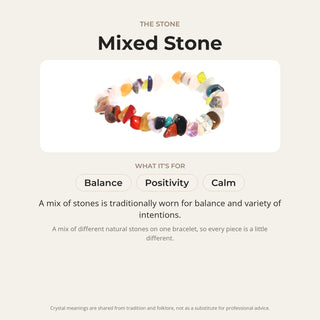 Mix Stone Chip Bracelet from Stonebridge Imports