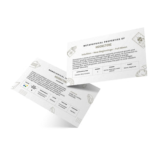 Stone Meaning Cards - Moonstone - 10 Pack from Stonebridge Imports