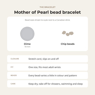 Mother of Pearl Chip Bracelet from Stonebridge Imports