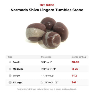 Narmada Shiva Lingam Tumbles Stone from Stonebridge Imports
