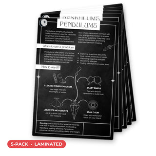 Pendulums QuickStudy Guide laminated 5-pack, double-sided 160 x 240 mm