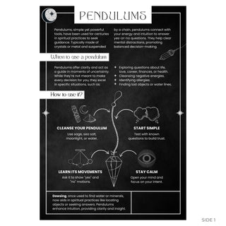 Pendulums guide side 1: what pendulums are, when to use one, and four steps for cleansing and using it