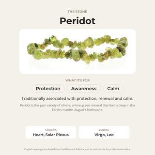 Peridot Chip Bracelet from Stonebridge Imports