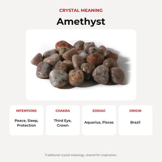 Pink Amethyst Tumbled Stones from Stonebridge Imports