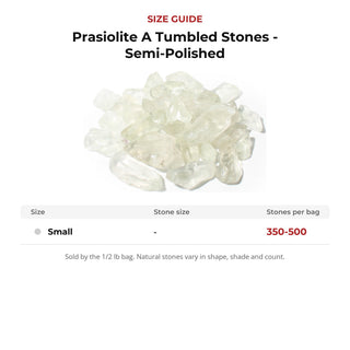 Prasiolite A Tumbled Stones - Semi-Polished from Stonebridge Imports
