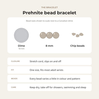 Prehnite Bead Bracelet from Stonebridge Imports