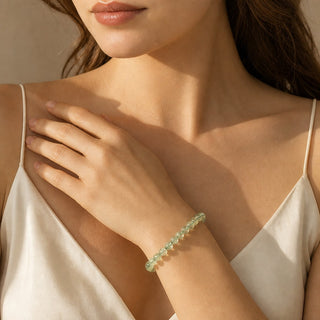 Prehnite Bead Bracelet from Stonebridge Imports