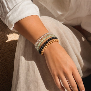 Prehnite Bead Bracelet from Stonebridge Imports