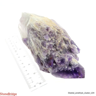 Amethyst Elestial Quartz Cluster U#34 - 9"    from Stonebridge Imports