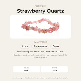 Strawberry Quartz Chip Bracelet from Stonebridge Imports