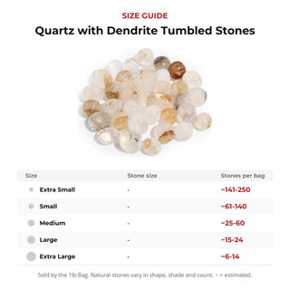 Quartz with Dendrite Tumbled Stones from Stonebridge Imports