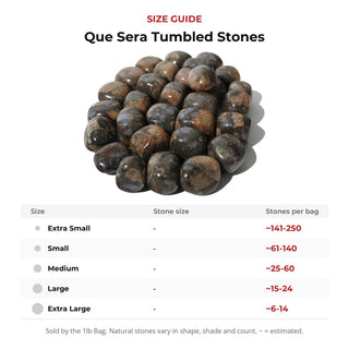 Que Sera Tumbled Stones from Stonebridge Imports