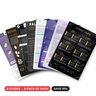 Divination & Intuition QuickStudy bundle: 8 guides, a laminated 5-pack of each