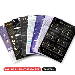 Divination & Intuition QuickStudy bundle: 8 guides, print-ready PDF files