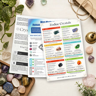 Gem Science & Birthstones QuickStudy guides on a shop counter