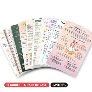 Healing Modalities QuickStudy bundle: 10 guides, a laminated 5-pack of each