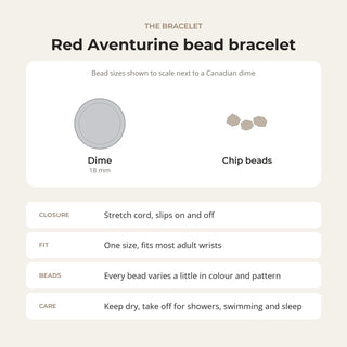 Red Aventurine Chip Bracelet from Stonebridge Imports