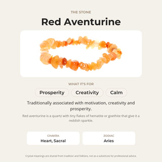 Red Aventurine Chip Bracelet from Stonebridge Imports