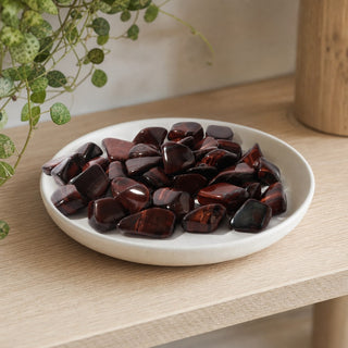 Red Tiger Eye Tumbled Stones - South Africa from Stonebridge Imports