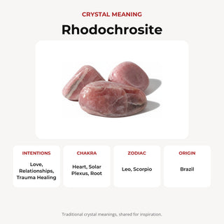 Rhodochrosite E Tumbled Stones #0 - 3 Pack from Stonebridge Imports