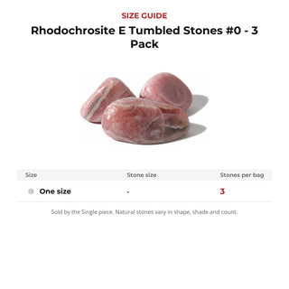 Rhodochrosite E Tumbled Stones #0 - 3 Pack from Stonebridge Imports