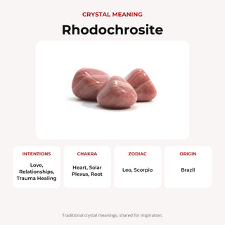 Rhodochrosite E Tumbled Stones #1 - 3 Pack - 7/8-1 1/4" from Stonebridge Imports