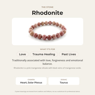 Rhodonite Bead Bracelet from Stonebridge Imports