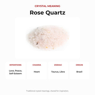 Rose Quartz B Tumbled Stones - Tiny crystal meaning: intentions, chakras, zodiac and origin