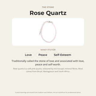Rose Quartz Bracelet - 2-3mm from Stonebridge Imports