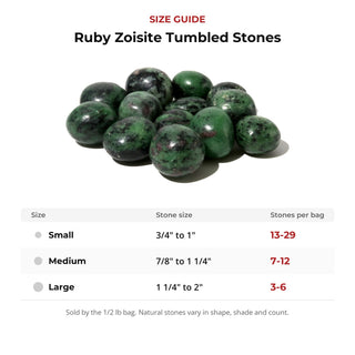 Ruby Zoisite Tumbled Stones from Stonebridge Imports