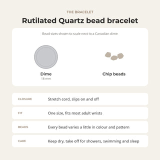 Rutilated Quartz Bead Bracelet from Stonebridge Imports
