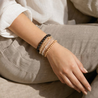 Rutilated Quartz Bead Bracelet from Stonebridge Imports