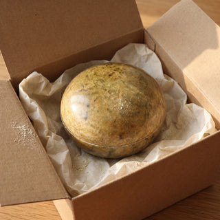Round Trinket Box 4" - wrapped as a gift