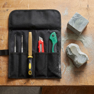 Multi-Tool Carving Kit - the tool roll open