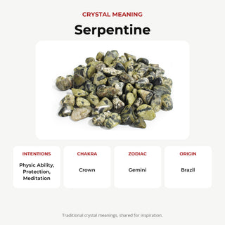 Serpentine Tumbled Stones - Brazil from Stonebridge Imports