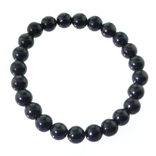 Shungite Bracelet Round - 12mm from Stonebridge Imports