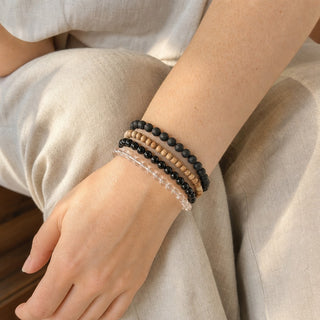 Shungite Bracelet Round - 6mm from Stonebridge Imports